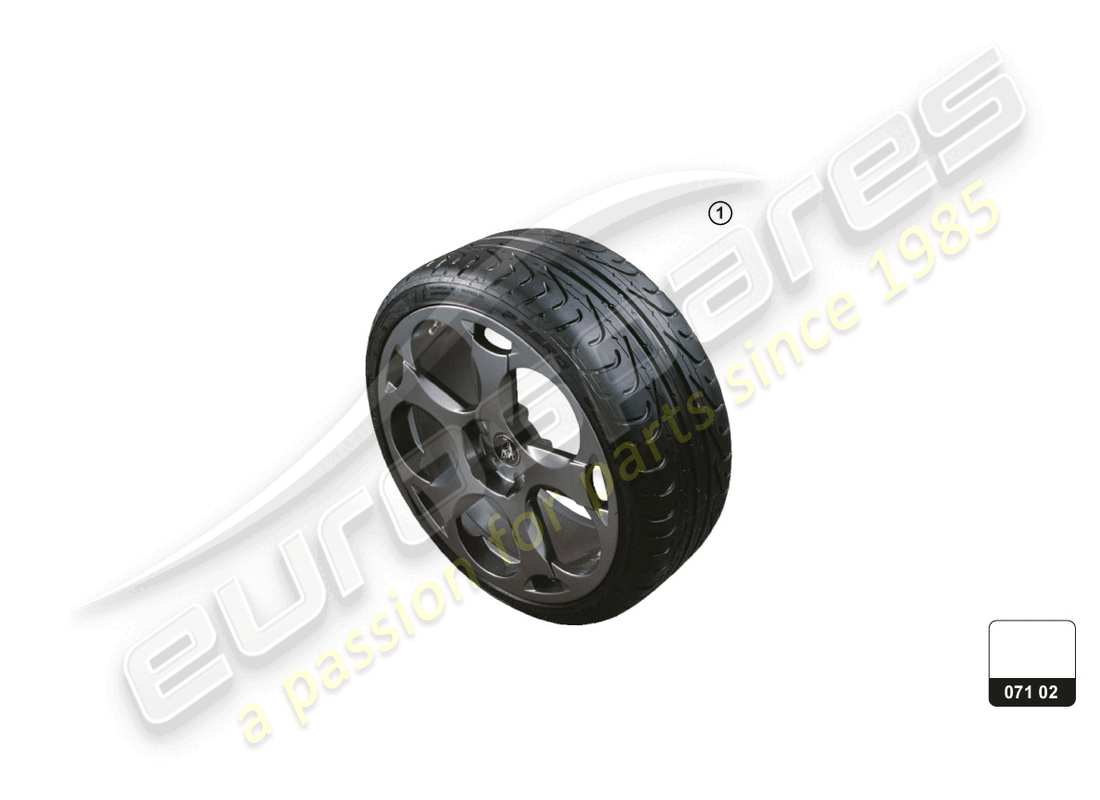 lamborghini aventador ultimae roadster (accessories) tyres part diagram