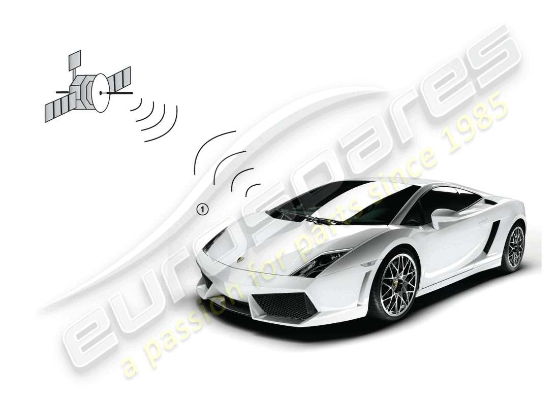 lamborghini superleggera (accessories) vehicle positioning system part diagram