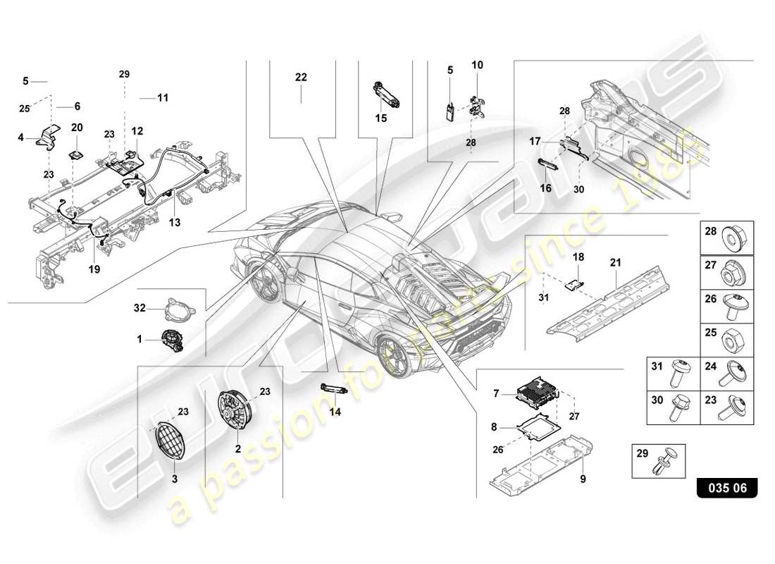 lamborghini 2021 (sto) aerial part diagram