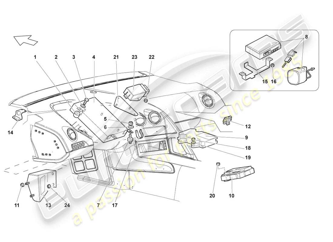 lamborghini reventon control modules for electrical systems parts diagram