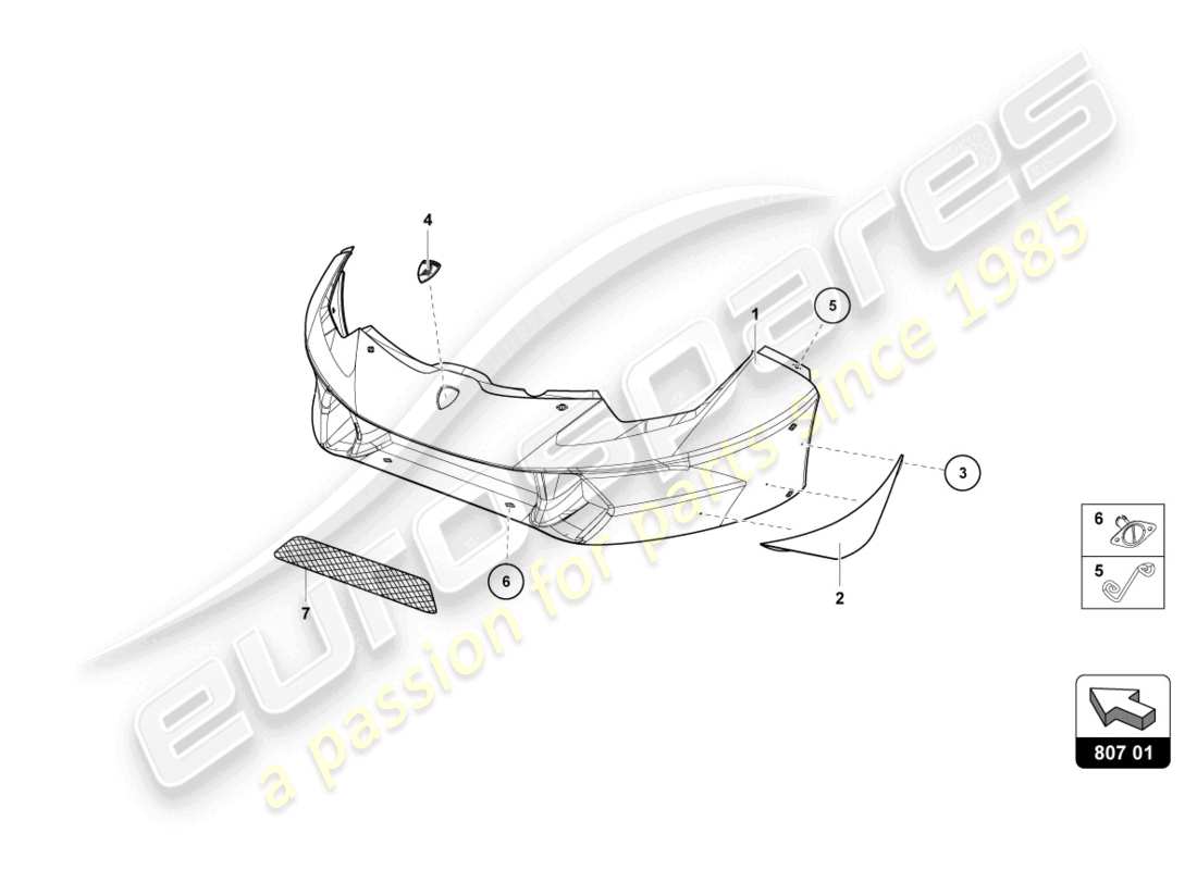 lamborghini 2016 (super trofeo) front bumper part diagram