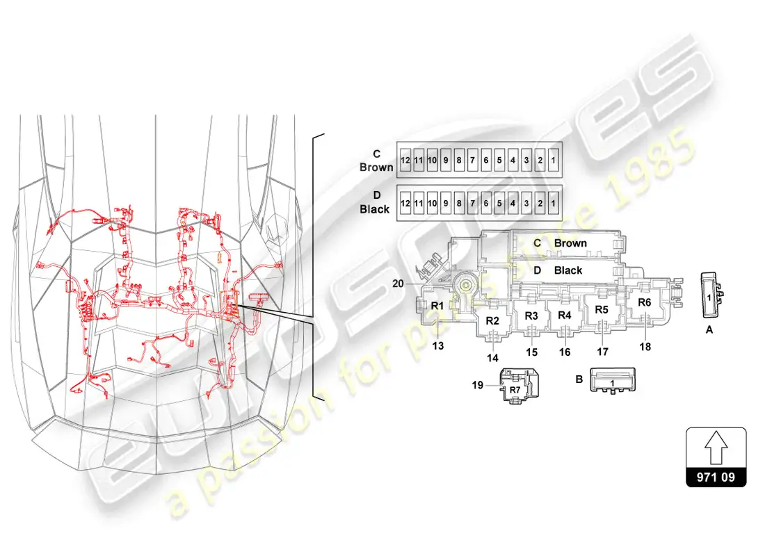 lamborghini lp700-4 coupe (2014) fuses parts diagram