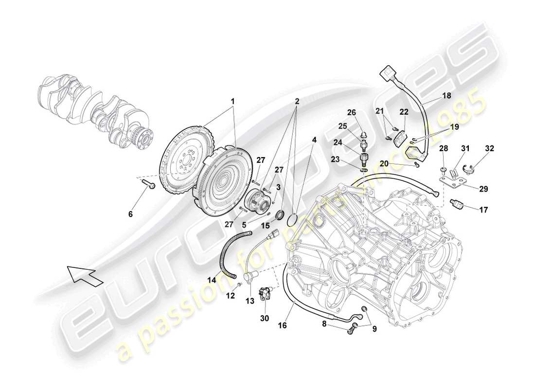 lamborghini lp550-2 spyder (2010) coupling part diagram