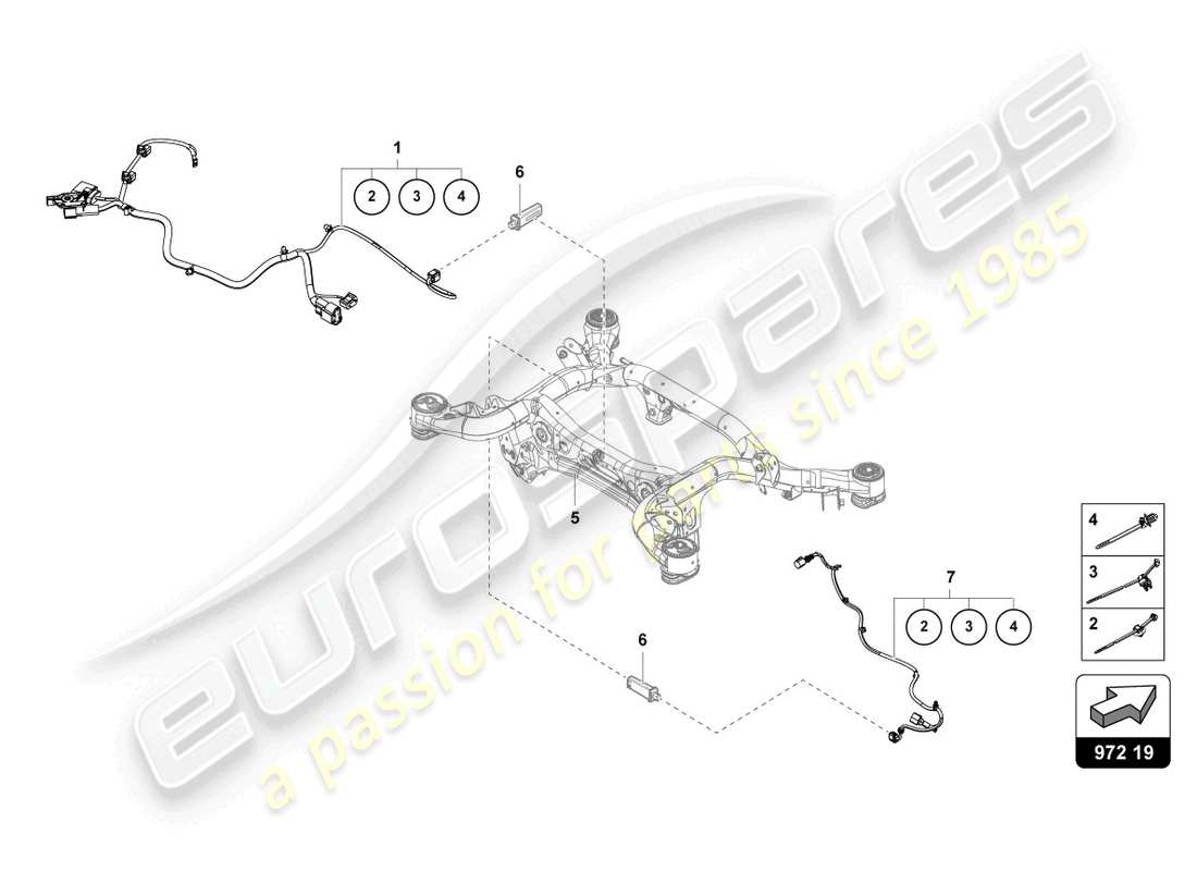 lamborghini urus (2020) wiring harness for central electrics part diagram