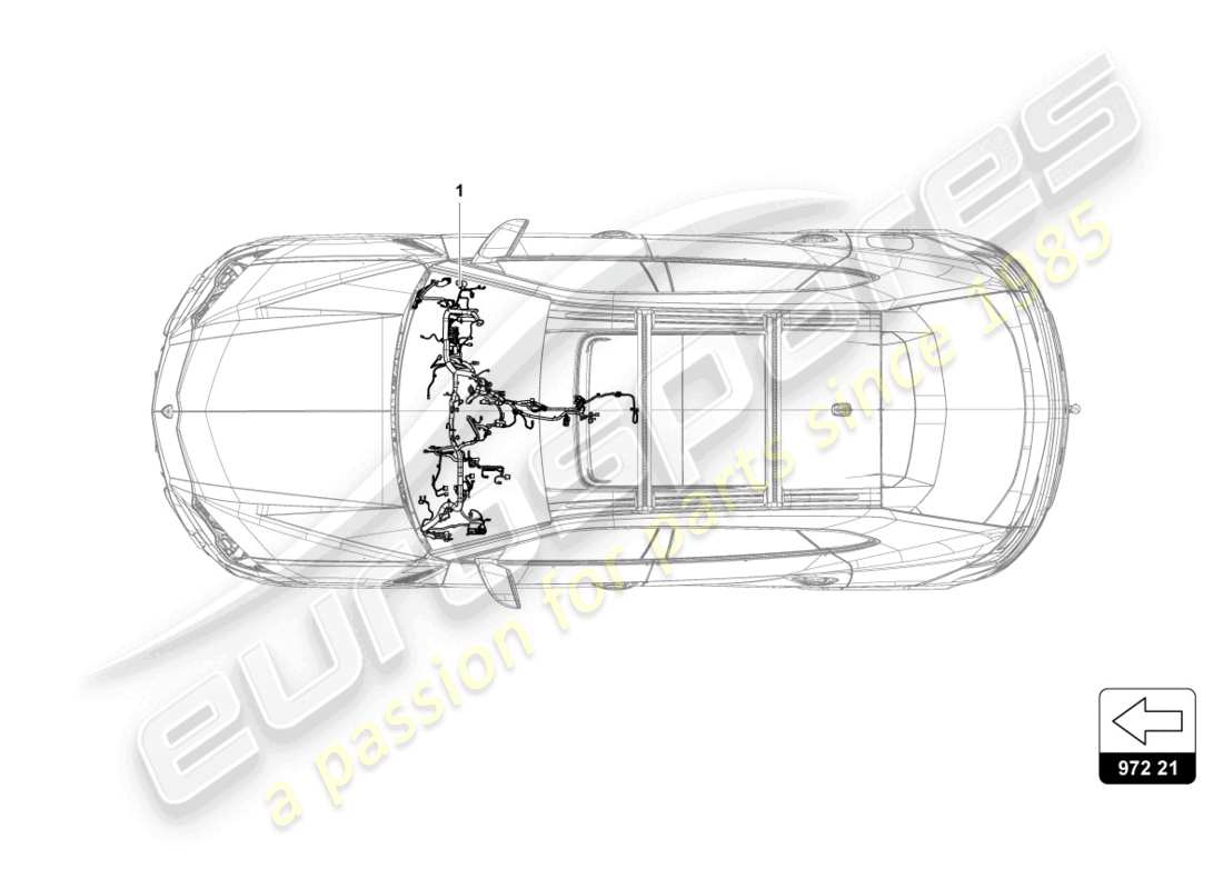 lamborghini urus (2021) wiring set for dash panel parts diagram