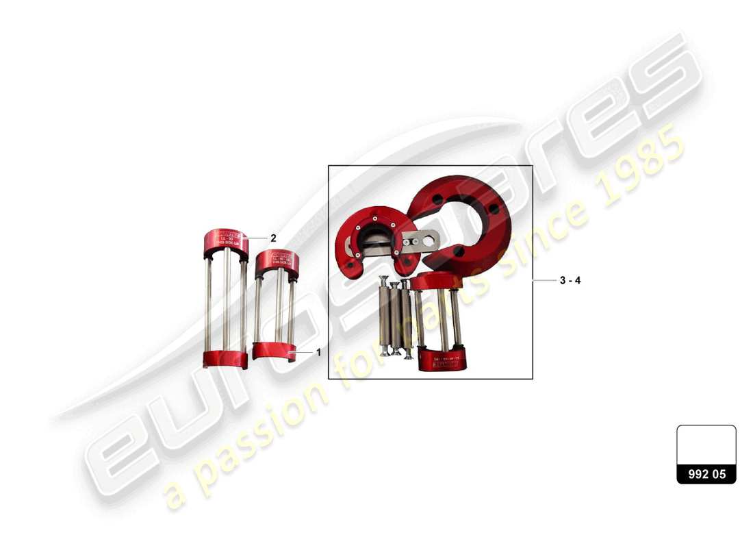 lamborghini 2022 (super trofeo evo 2) car lift kit part diagram