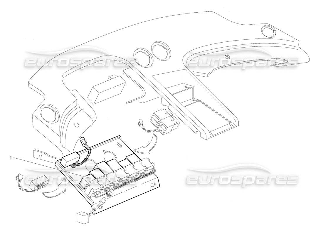 lamborghini diablo (1991) electrical system (valid for usa version - september 1991) parts diagram