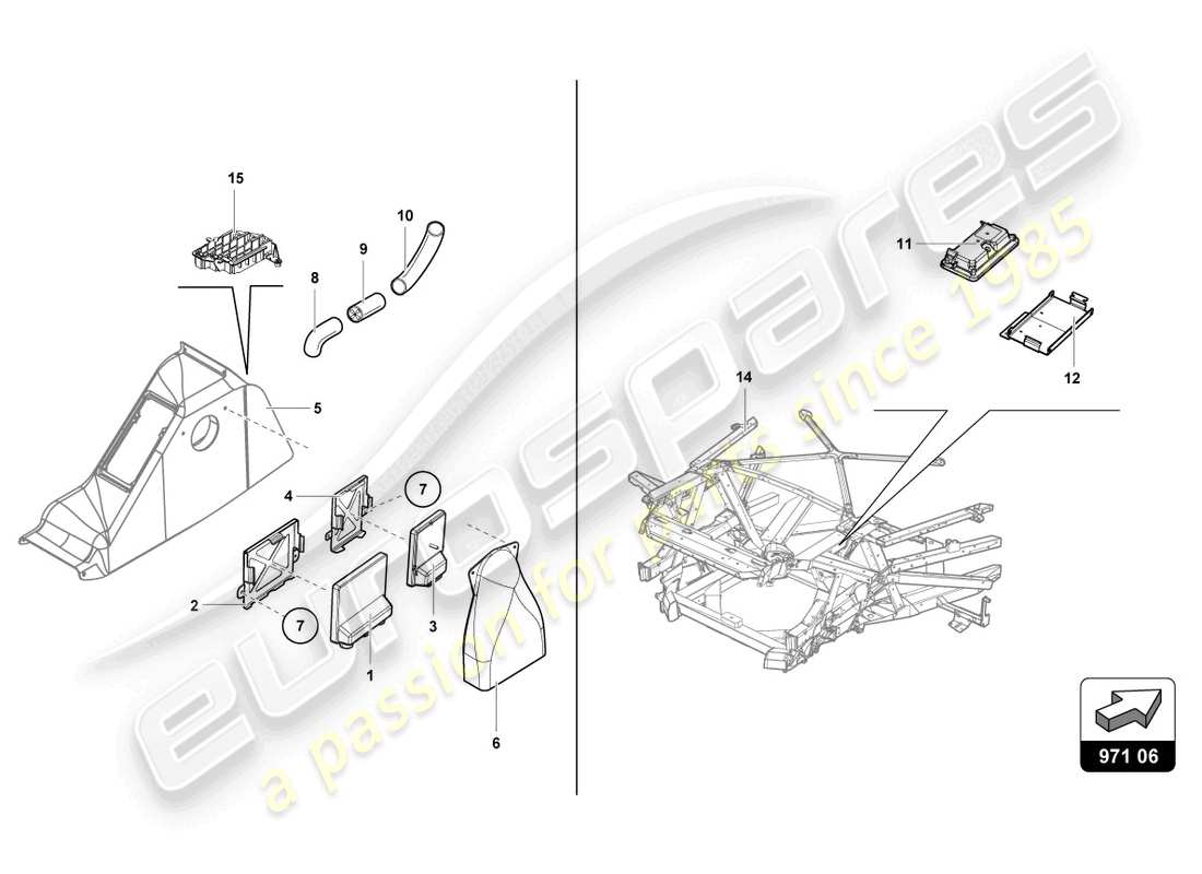 lamborghini 2022 (super trofeo evo 2) centraline abitacolo part diagram