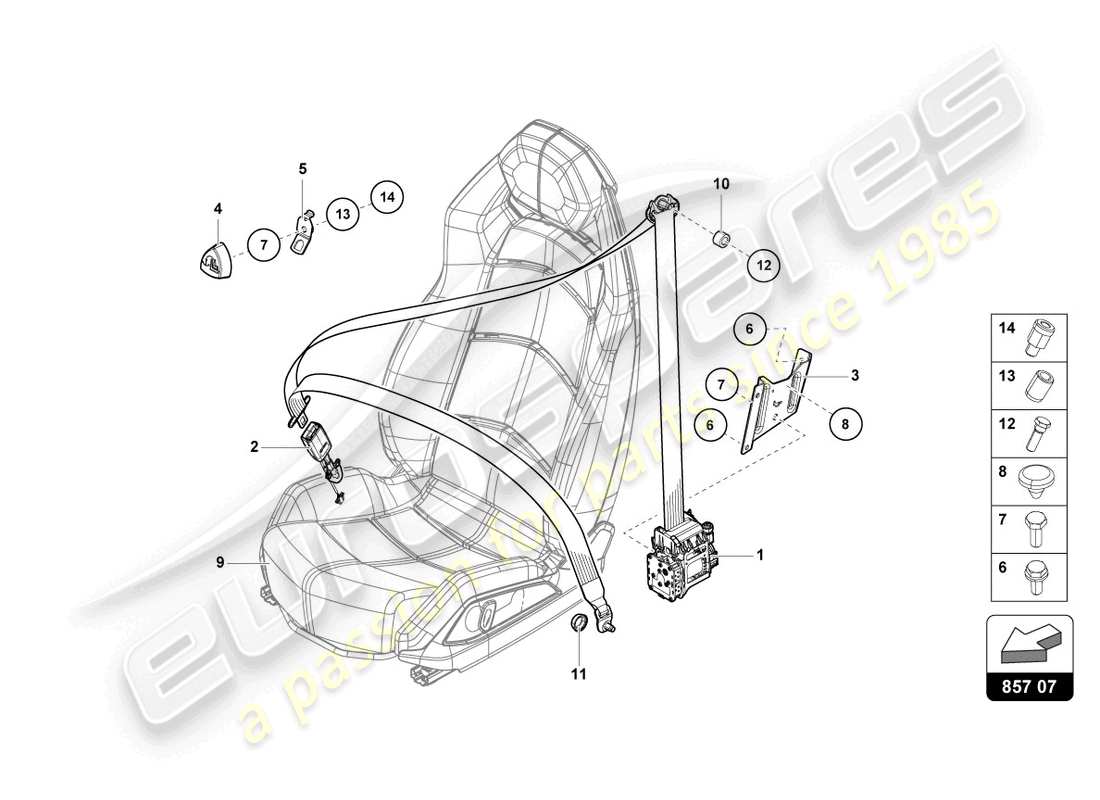 lamborghini 2022 (lp770-4 svj roadster) 3 parts diagram