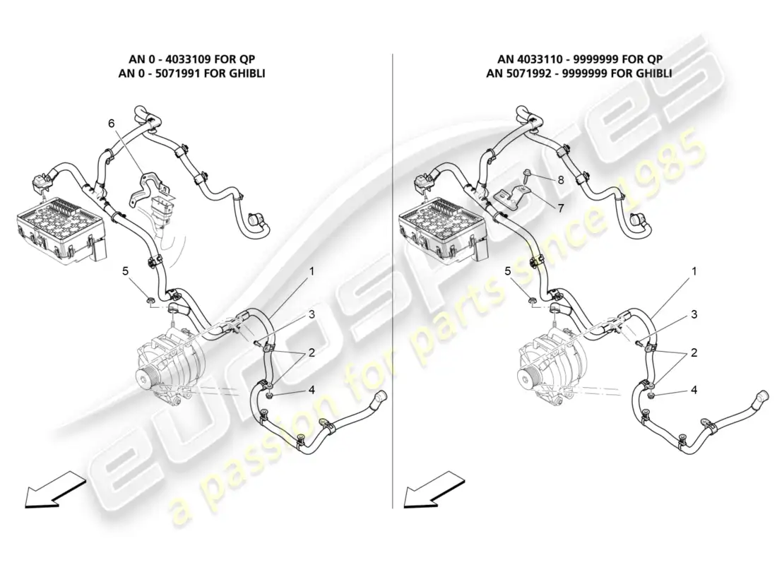 maserati ghibli (2018) main wiring parts diagram