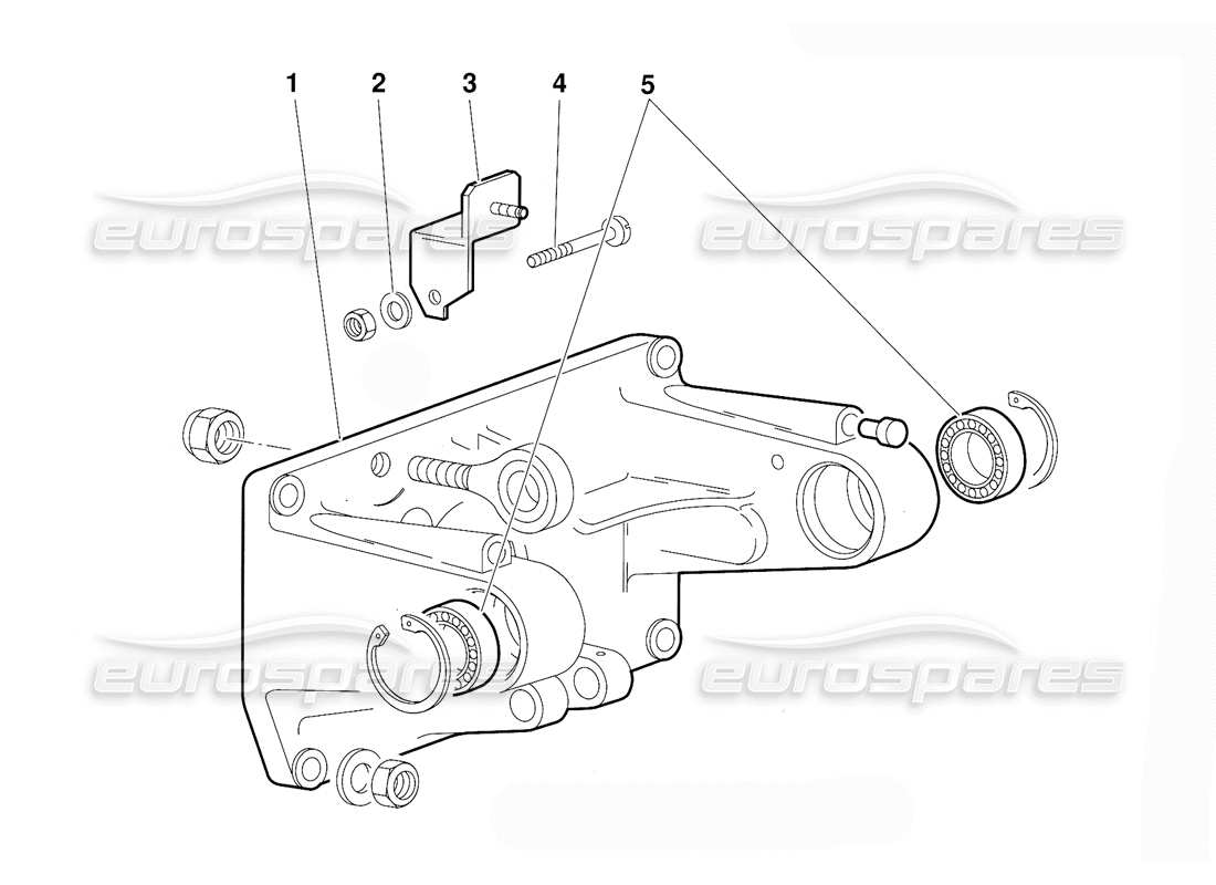 lamborghini diablo (1991) pedal mounting (valid for gb version - october 1991) parts diagram