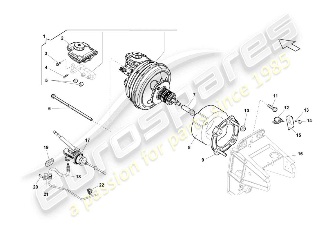 lamborghini lp550-2 coupe (2011) brake servo part diagram