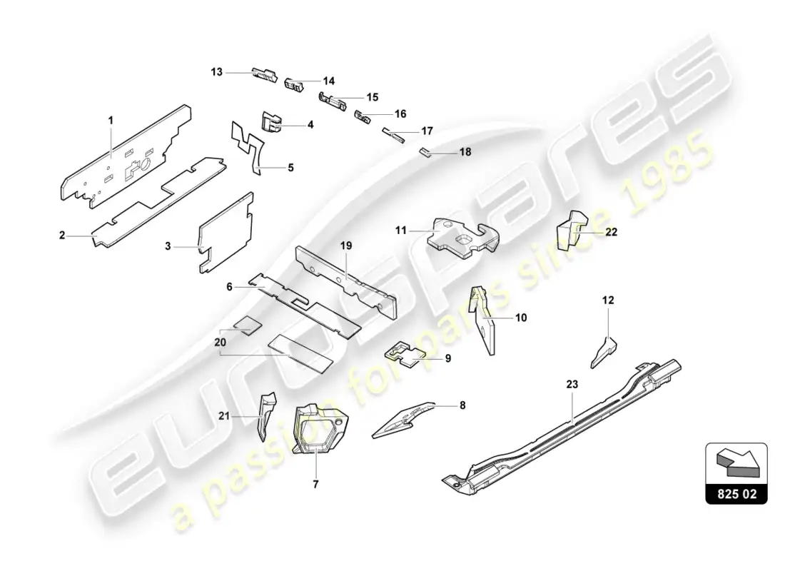lamborghini lp600-4 zhong coupe (2016) damping parts diagram