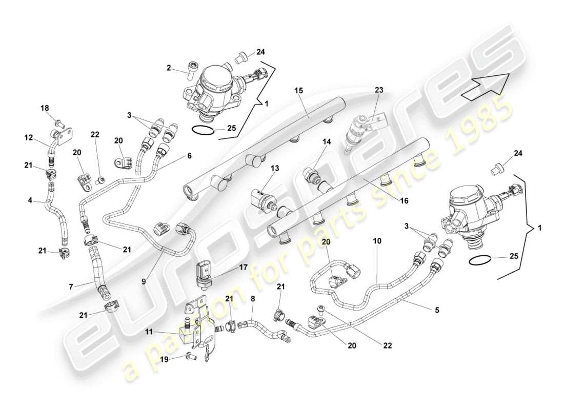 lamborghini lp560-4 coupe fl ii (2013) fuel pump part diagram