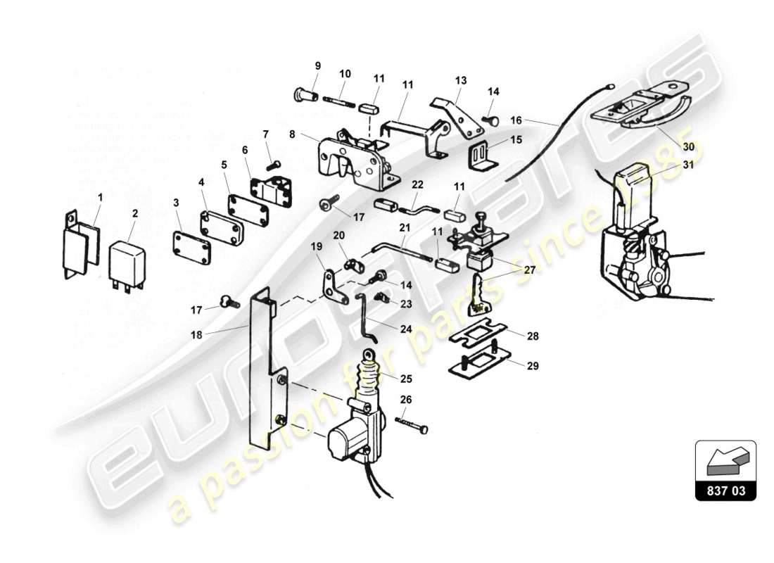 part diagram containing part number 007021016