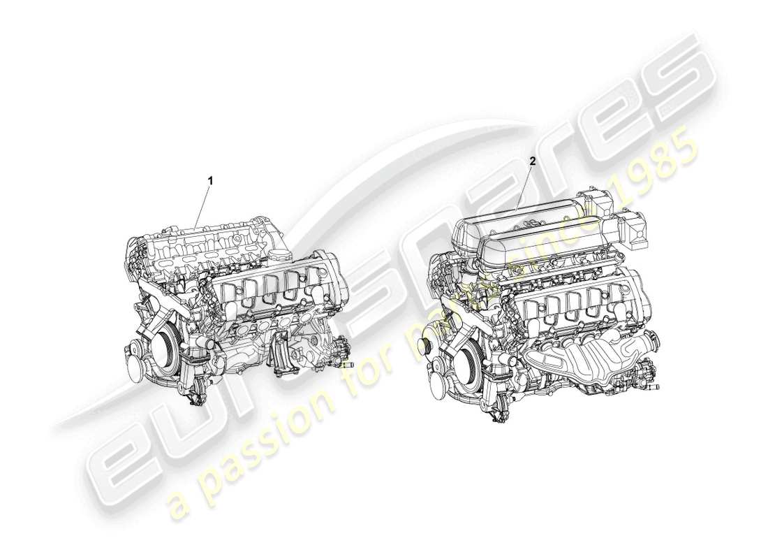 lamborghini superleggera (2008) base engine part diagram