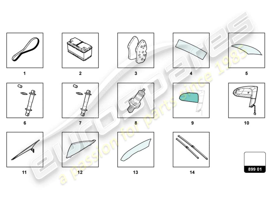 a part diagram from the lamborghini gallardo spyder (2006) parts catalogue