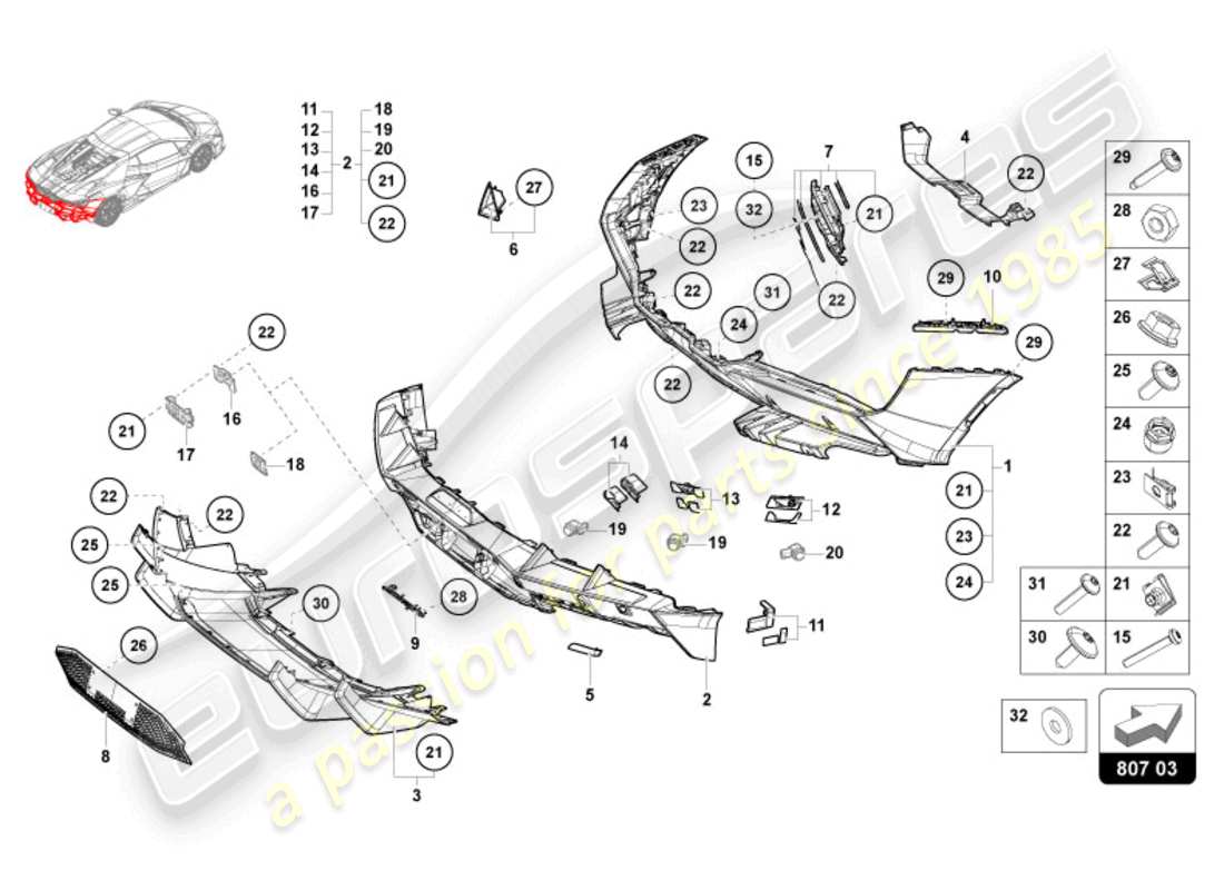 part diagram containing part number n91074201