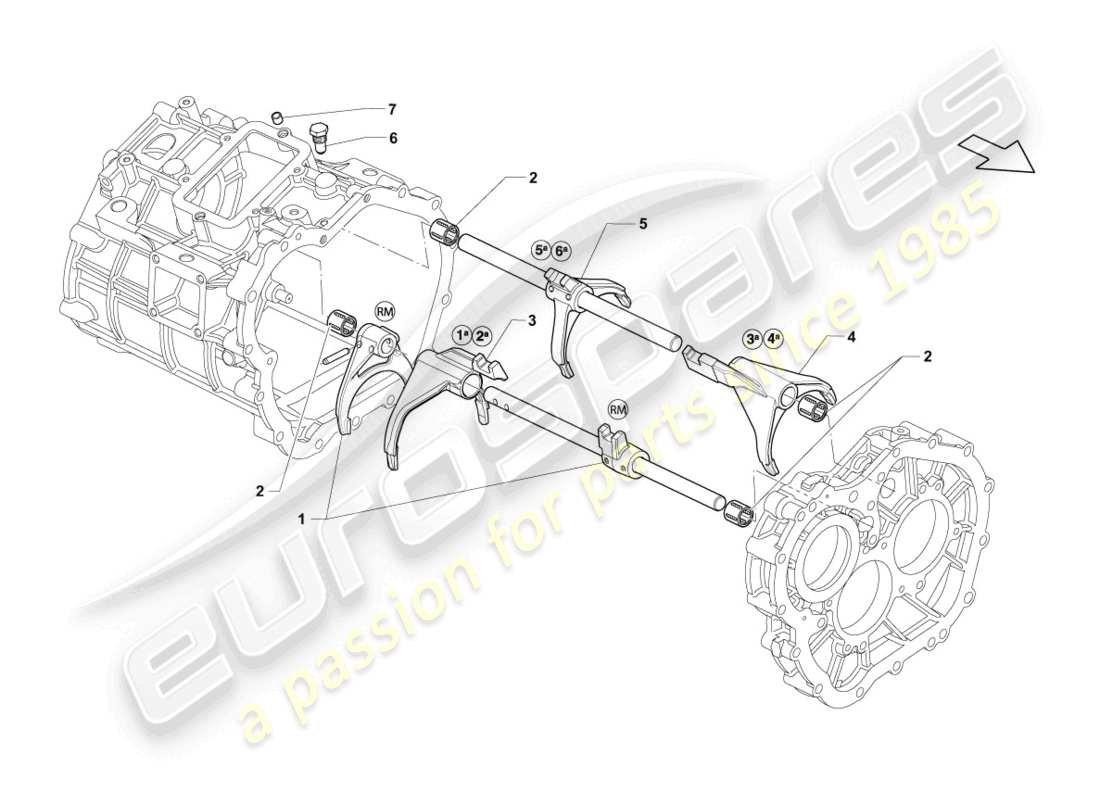 a part diagram from the lamborghini lp560-4 spider (2012) parts catalogue