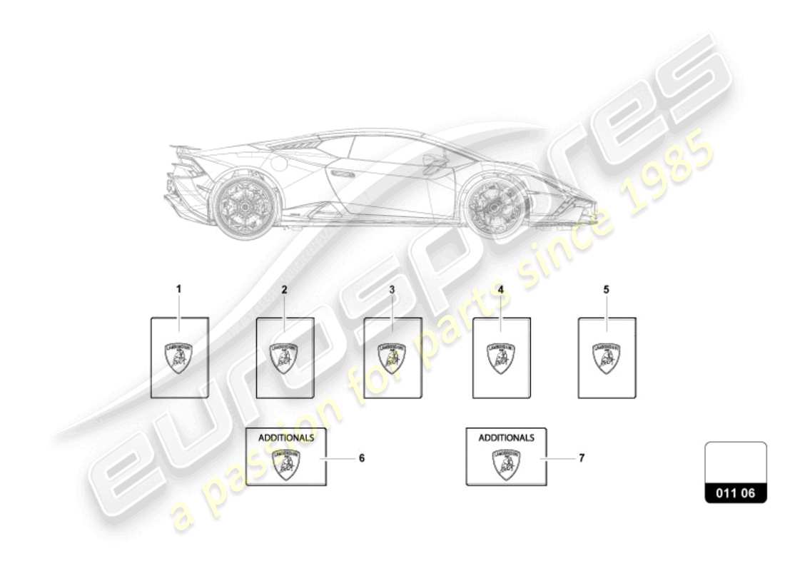 lamborghini 2024 (tecnica) vehicle wallet part diagram