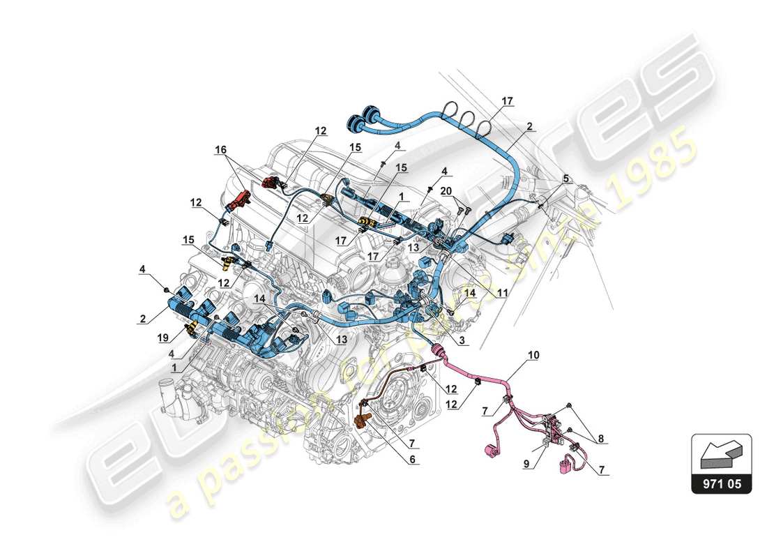 part diagram containing part number 3d0971838e