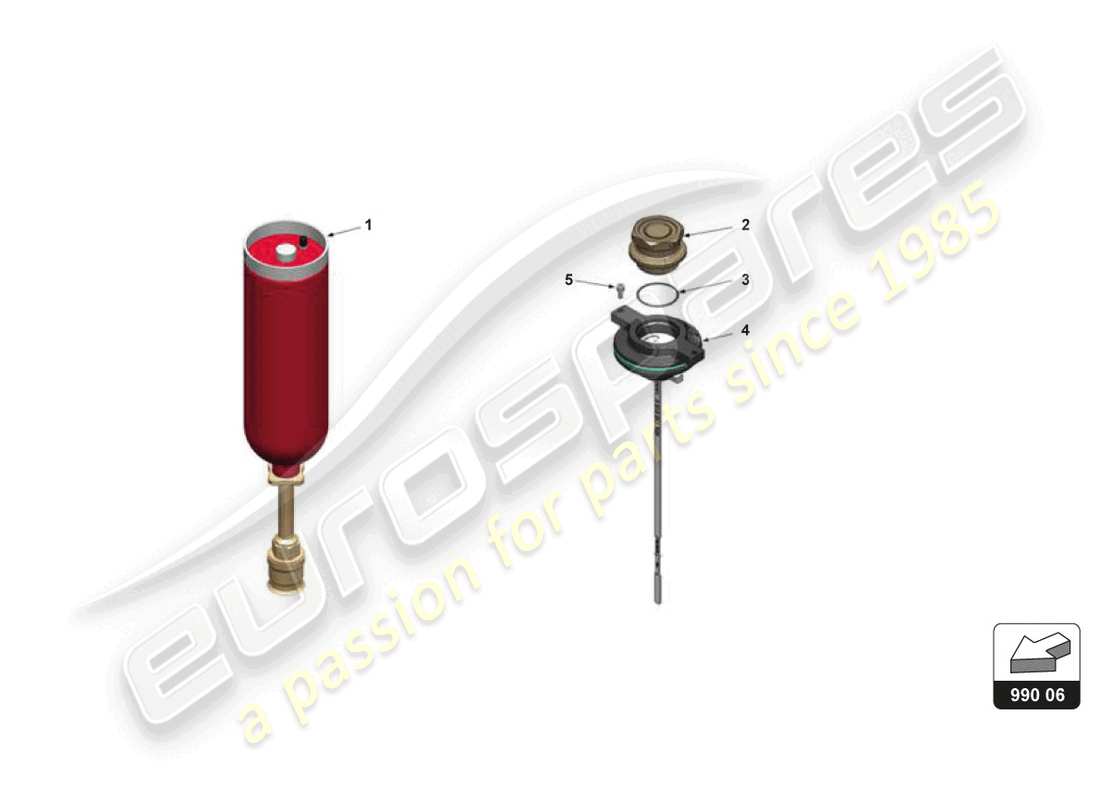 a part diagram from the lamborghini huracan squadra corse parts catalogue
