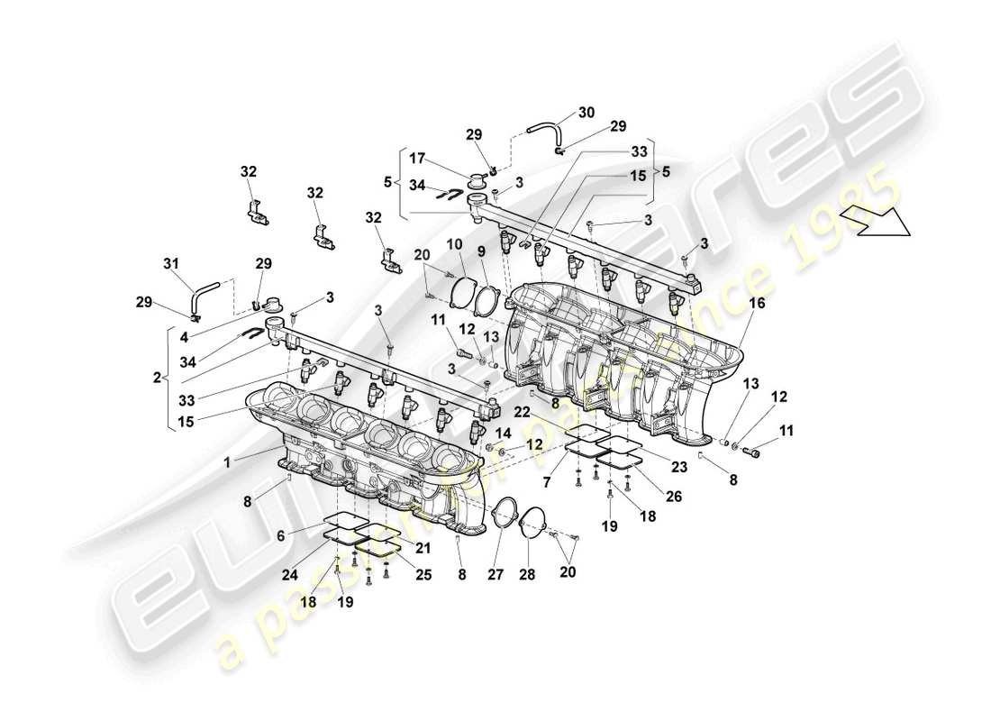 part diagram containing part number n10451402