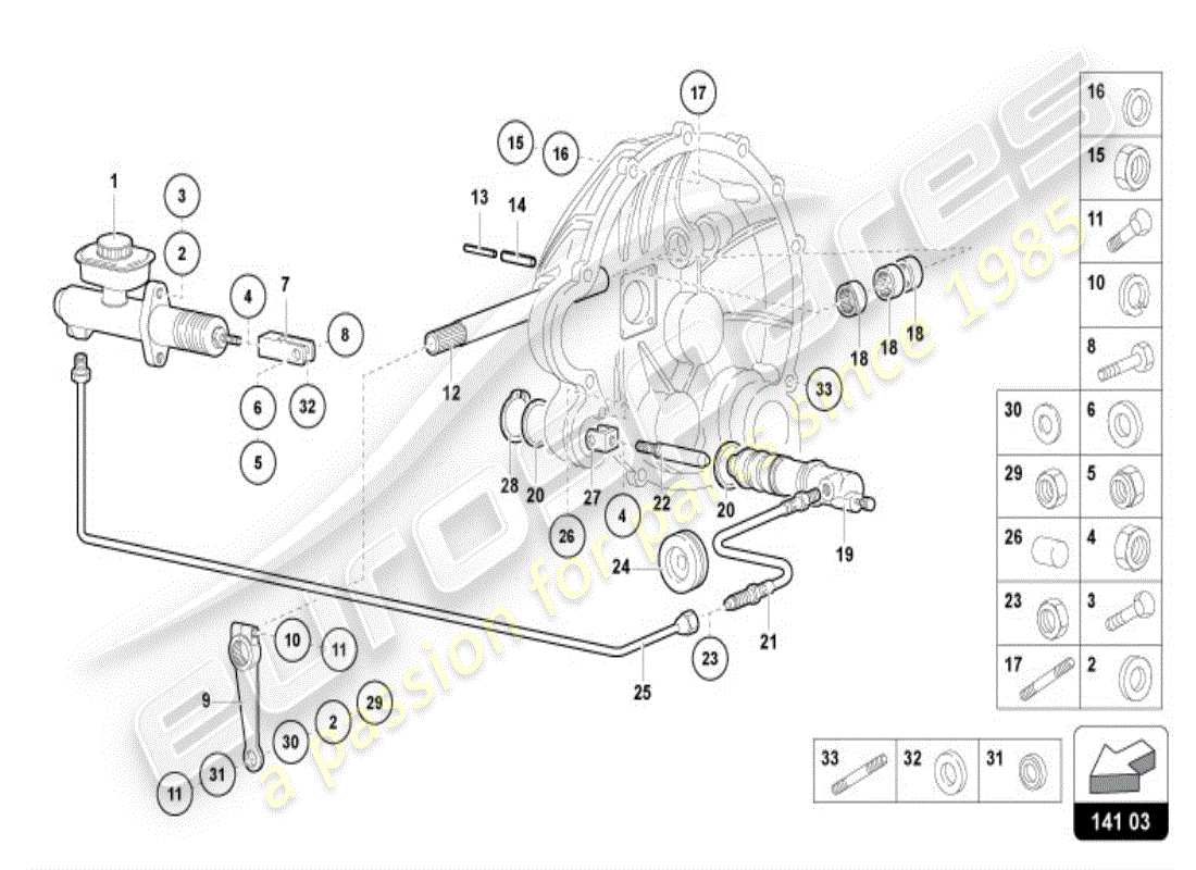 a part diagram from the Lamborghini Diablo VT (1995) parts catalogue