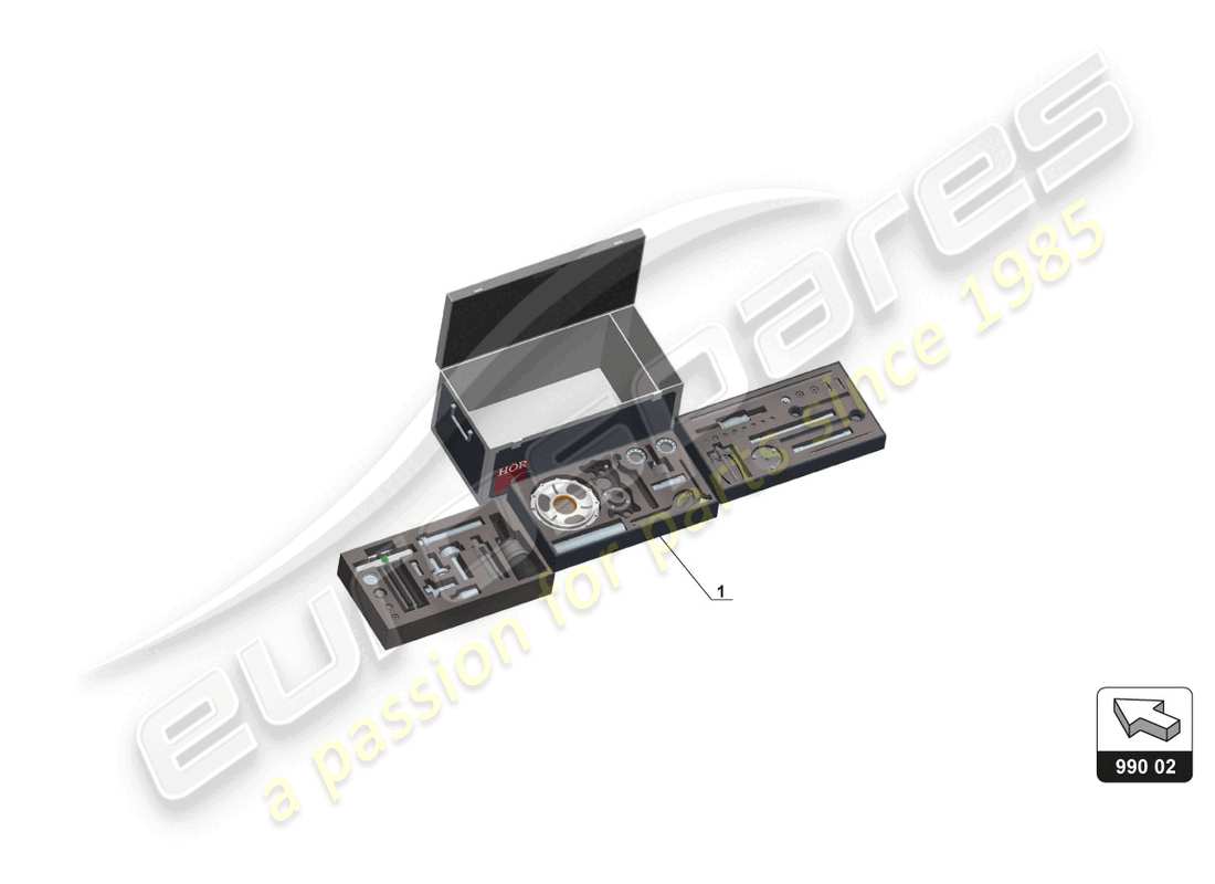 a part diagram from the lamborghini huracan squadra corse parts catalogue