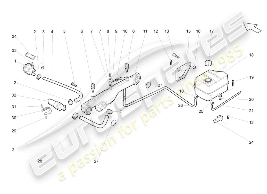 part diagram containing part number n0245203