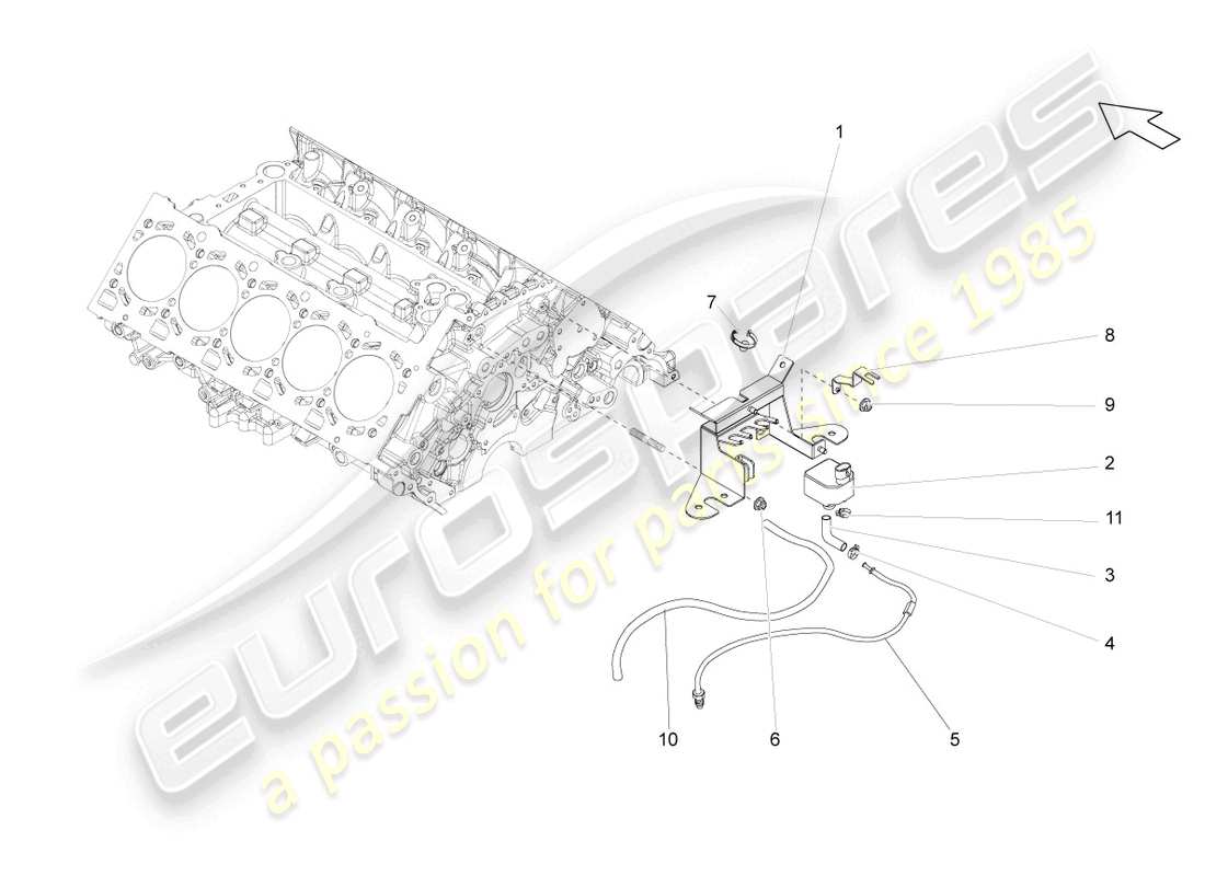 lamborghini gallardo spyder (2006) emission warning sensor parts diagram