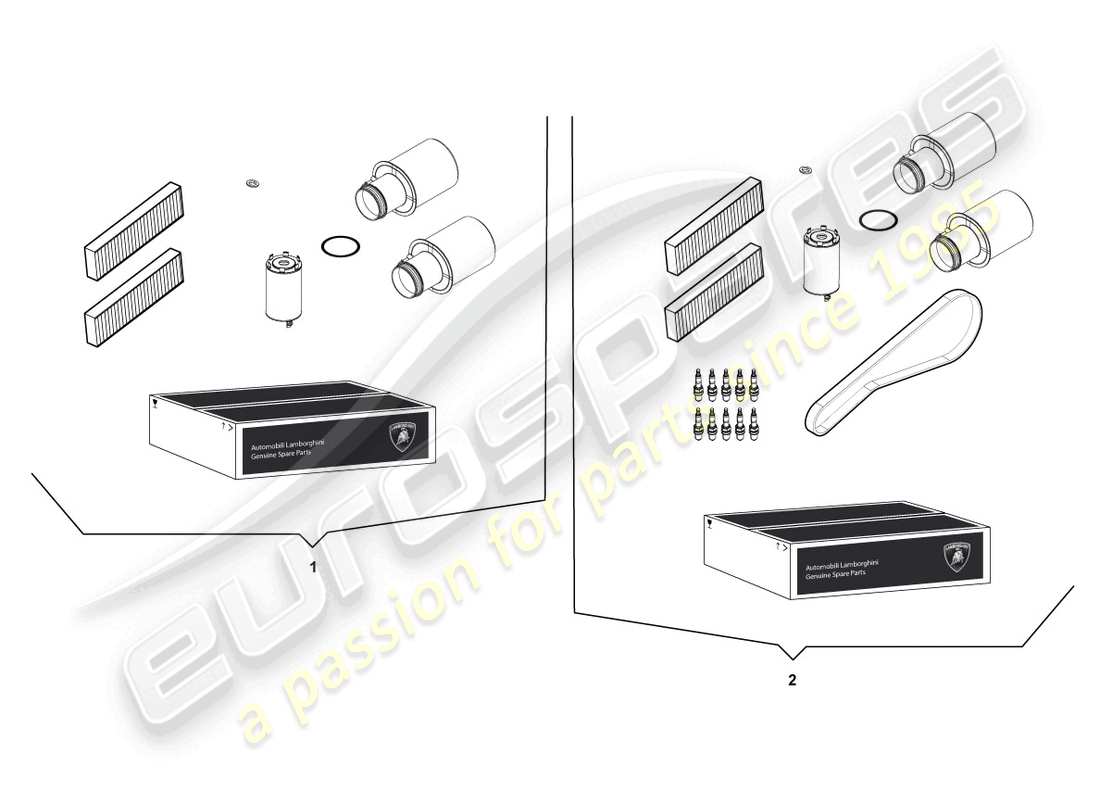 lamborghini lp560-4 spider (2012) service schedule part diagram