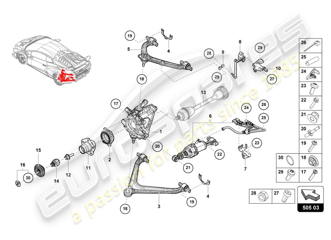 lamborghini 2024 (sto) guide part diagram