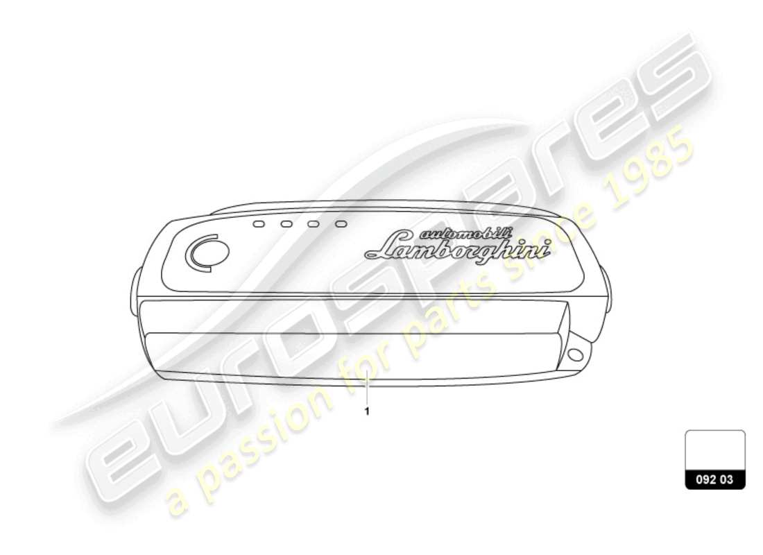 lamborghini revuelto coupe (accessories) battery charger parts diagram