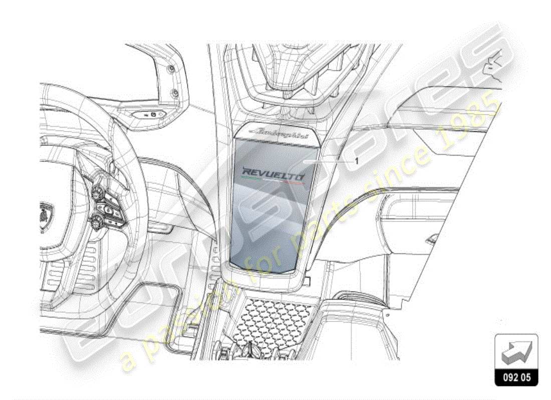 lamborghini revuelto coupe (accessories) impact protection parts diagram
