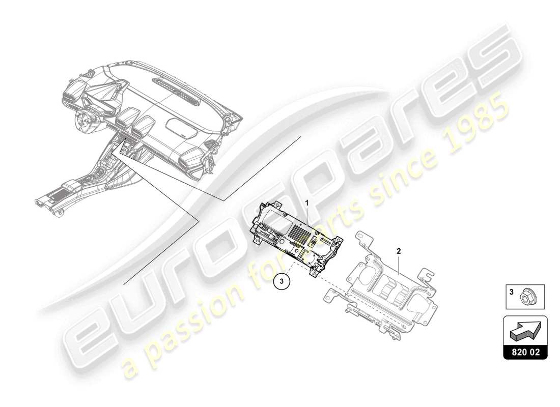 lamborghini 2021 (evo coupe 2wd) control unit for heating part diagram