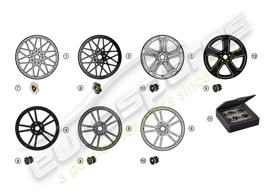 lamborghini gallardo spyder (accessories) retrofit kit parts diagram