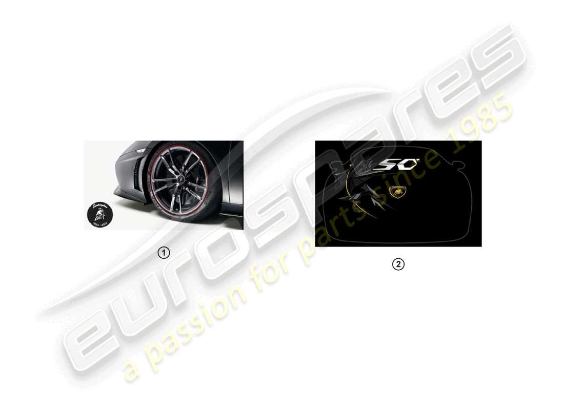 lamborghini blancpain sts (accessories) retrofit kit part diagram