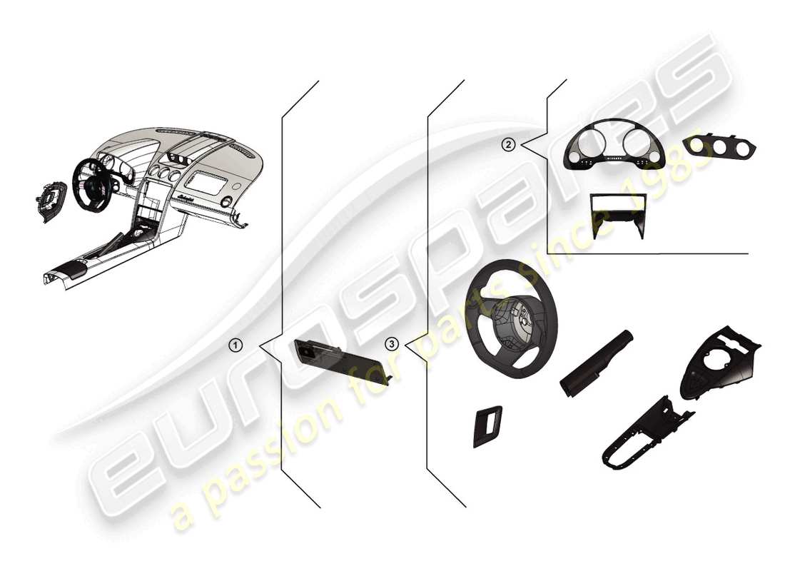 lamborghini lp570-4 spyder performante (accessories) retrofit package carbon part diagram