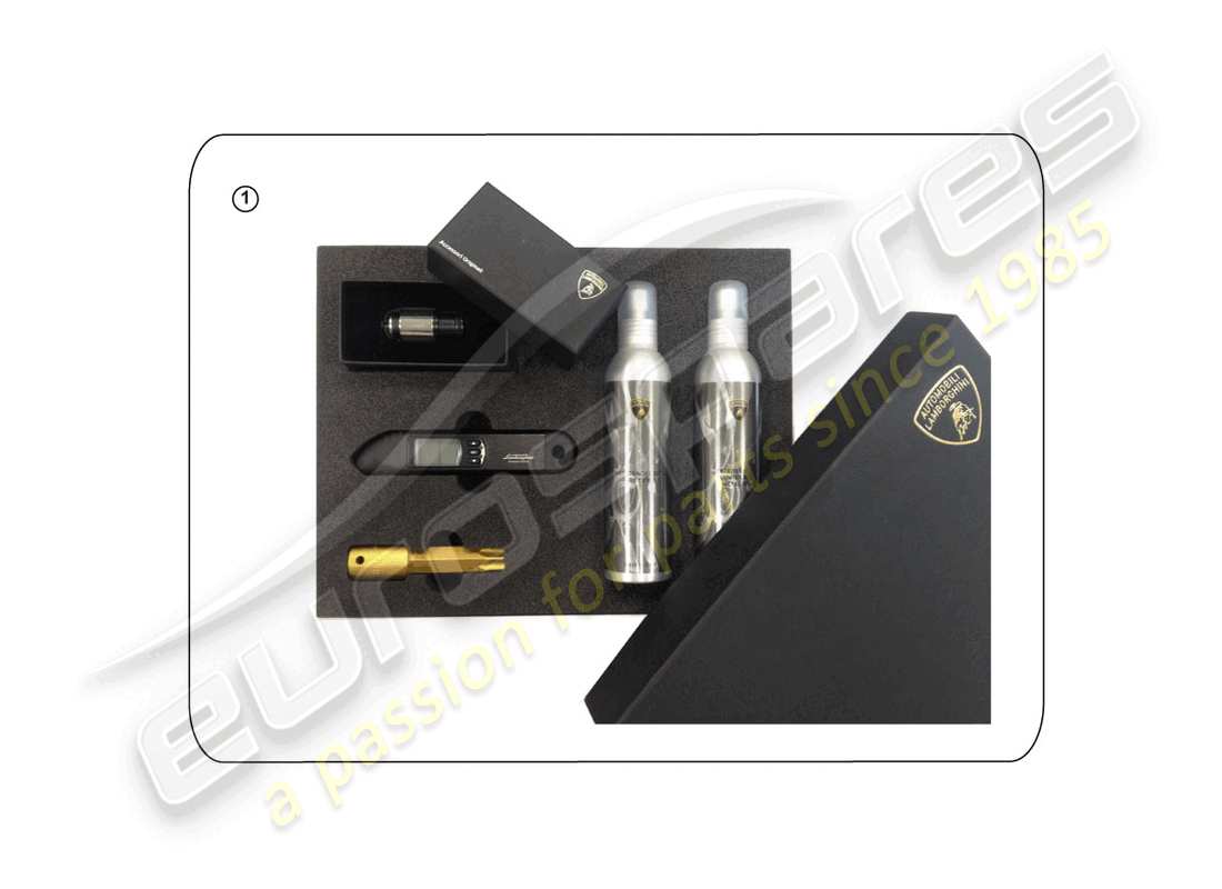 lamborghini gallardo coupe (accessories) accessory pack part diagram