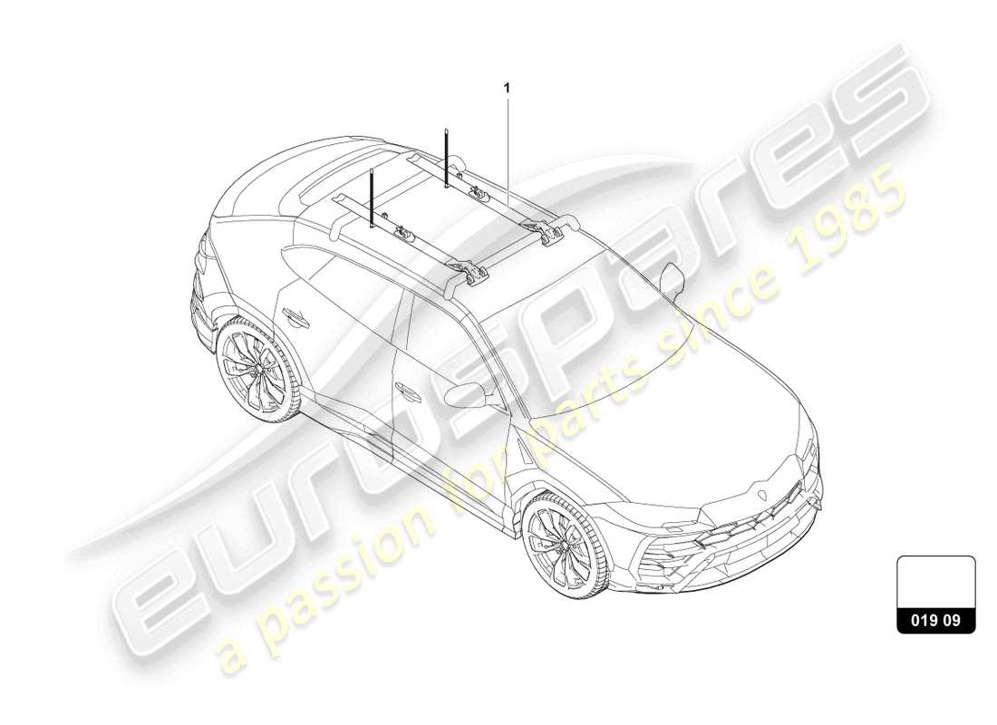 lamborghini urus s (accessories) bike racks parts diagram