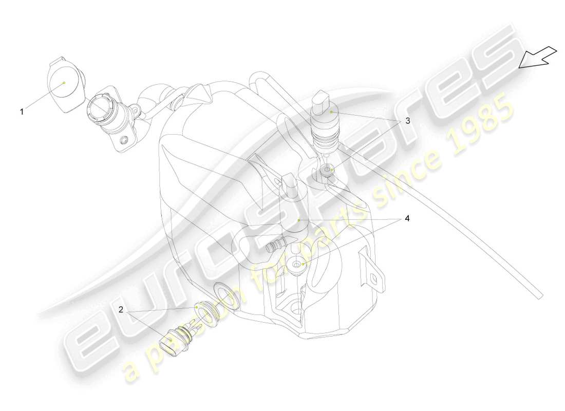 lamborghini lp560-4 coupe fl ii (2013) water level sender part diagram