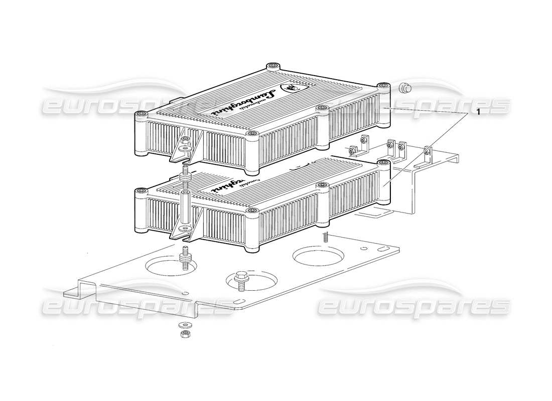 lamborghini diablo sv (1997) electronic injection units (valid for canada - march 1997) parts diagram