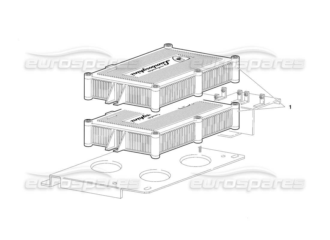 lamborghini diablo se30 (1995) electronic injection units (valid for canada - january 1995) parts diagram