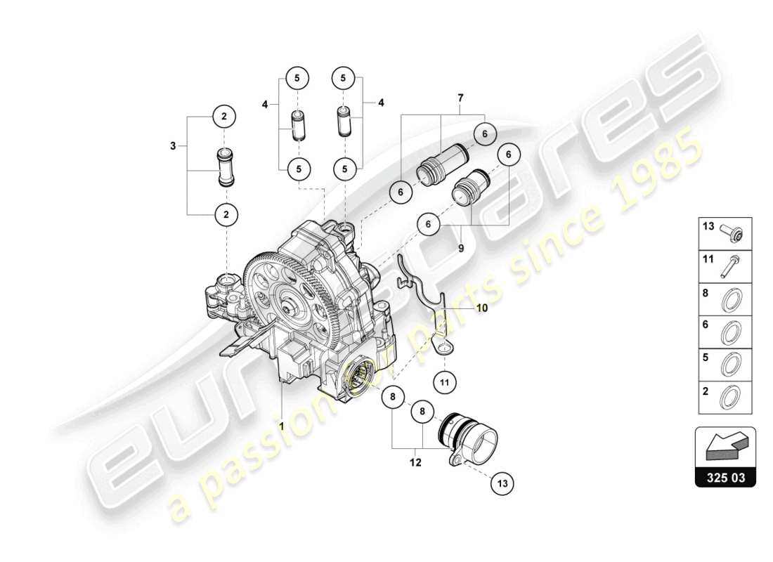 lamborghini evo coupe 2wd (2021) hydraulics control unit part diagram