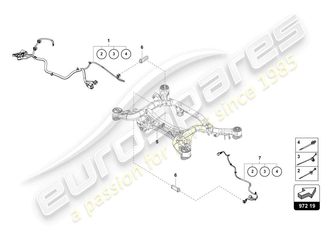 a part diagram from the lamborghini urus parts catalogue