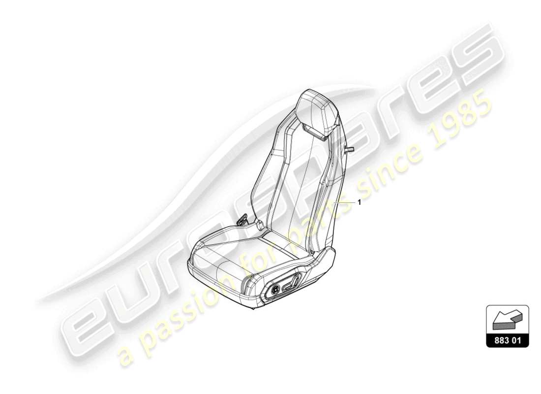 lamborghini urus (2019) rear seats part diagram