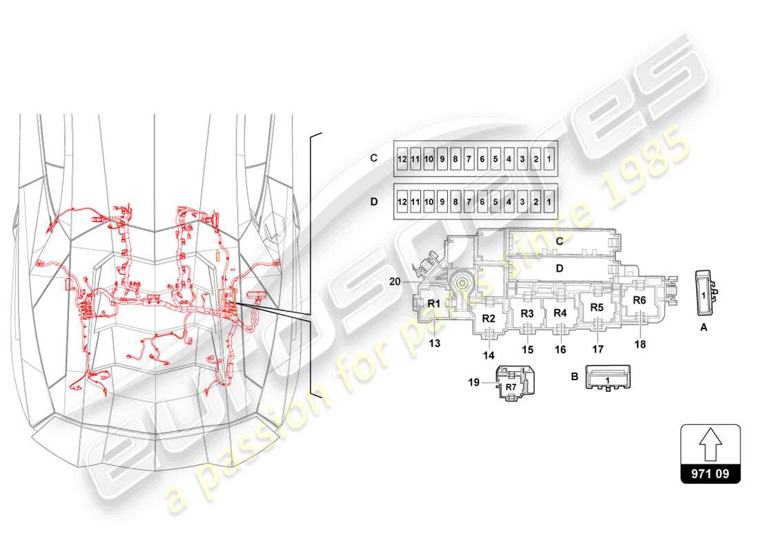 lamborghini 2022 (lp770-4 svj roadster) fuses parts diagram