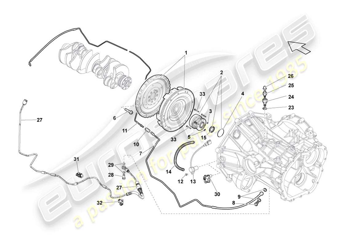 lamborghini gallardo spyder (2008) coupling manual parts diagram
