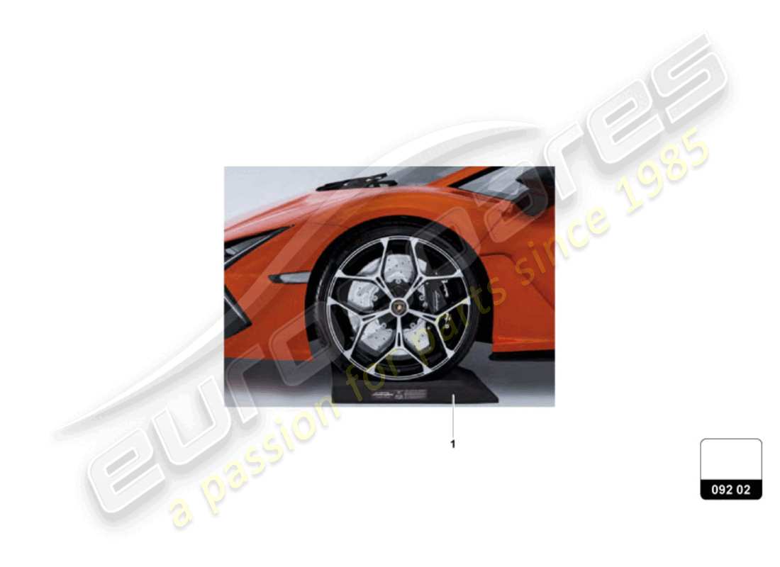 a part diagram from the lamborghini revuelto parts catalogue